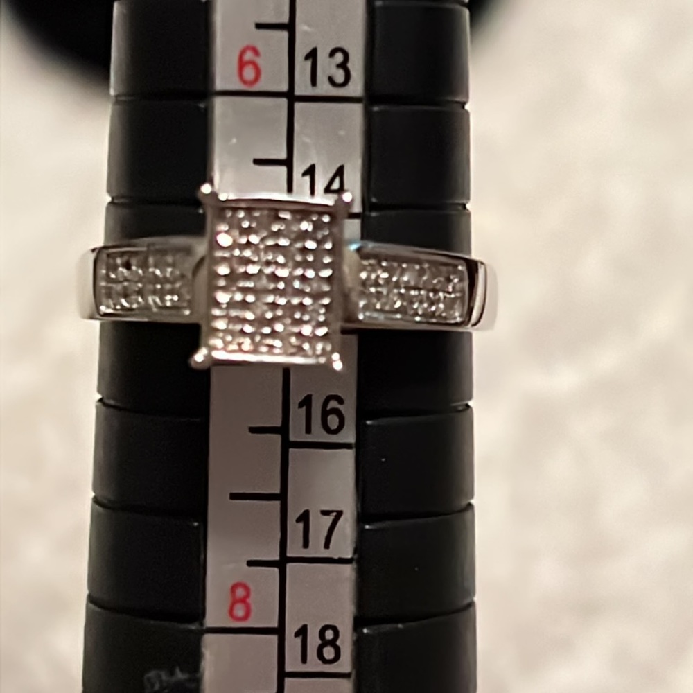WGP SS diamond ring - Picture 5 of 5